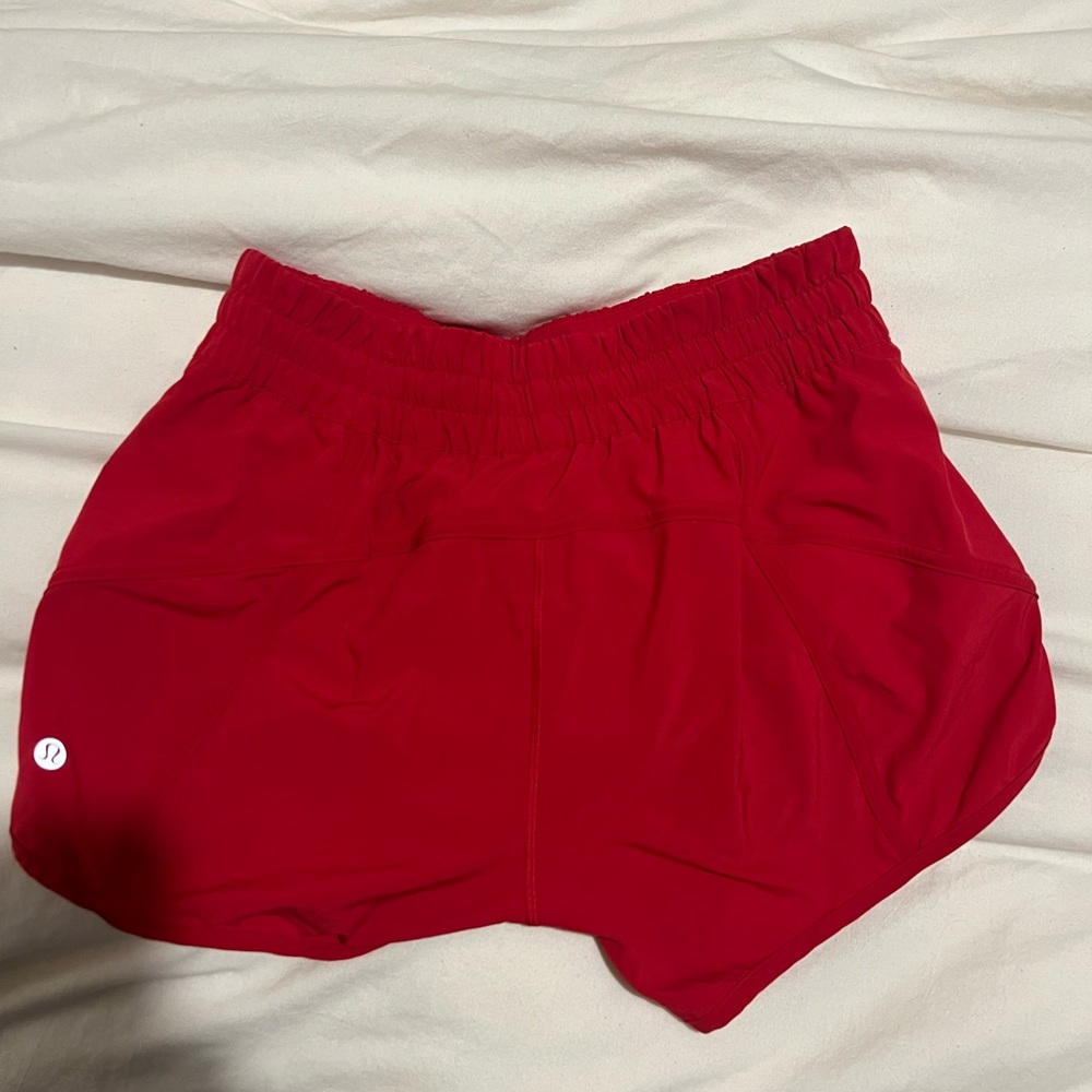 lululemon athletica Red Tracker Shorts